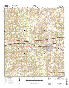 Schulenburg 2016 topographic map thumbnail