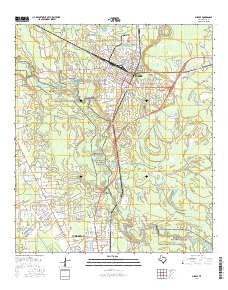 Silsbee 2016 topographic map thumbnail