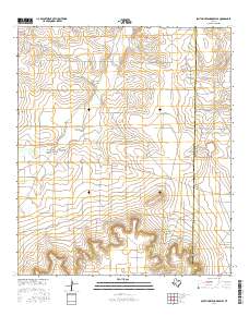 South Mustang Draw SE 2016 topographic map thumbnail
