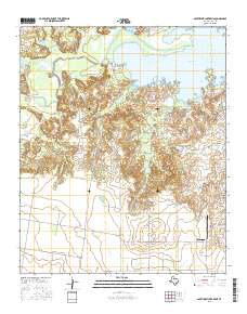 Southwest Lake Kemp 2016 topographic map thumbnail