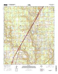 Splendora 2016 topographic map thumbnail
