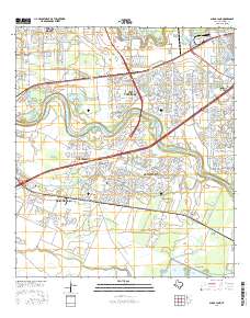Sugar Land 2016 topographic map thumbnail