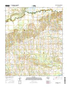 Sulphur Bluff 2016 topographic map thumbnail
