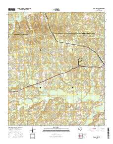 Tenaha West 2016 topographic map thumbnail
