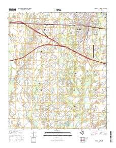 Terrell South 2016 topographic map thumbnail