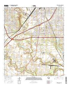 Terrell Wells 2016 topographic map thumbnail