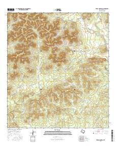 Texas Mountain 2016 topographic map thumbnail