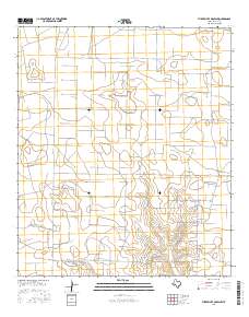Three Bluff Draw SW 2016 topographic map thumbnail