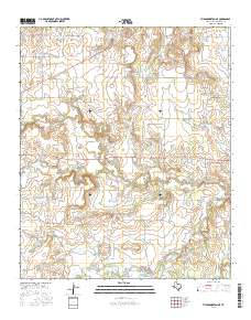 Throckmorton NE 2016 topographic map thumbnail