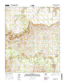 Truscott South 2016 topographic map thumbnail