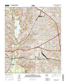 White Rock Lake 2016 topographic map thumbnail