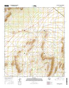 Wolf Camp Hills 2016 topographic map thumbnail