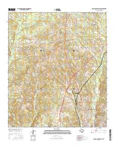 Nacogdoches North 2016 topographic map thumbnail