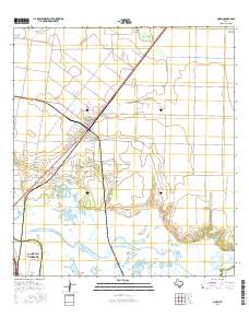 Odem 2016 topographic map thumbnail