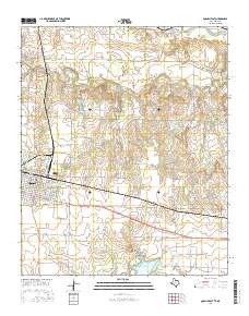 Quanah East 2016 topographic map thumbnail