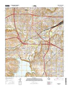 Benbrook 2016 topographic map thumbnail
