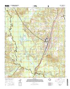 Diboll 2016 topographic map thumbnail