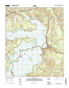 Wright Patman Lake 2016 topographic map thumbnail