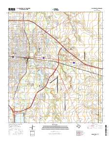 Abilene East 2016 topographic map thumbnail