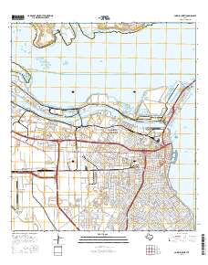 Corpus Christi 2016 topographic map thumbnail