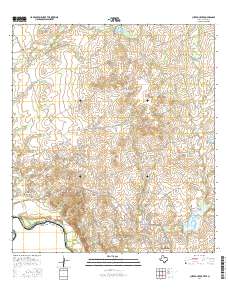 Cuervo Creek 2016 topographic map thumbnail