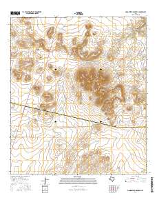 Mano Prieto Mountain 2016 topographic map thumbnail