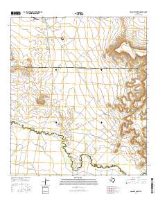 McCamey South 2016 topographic map thumbnail