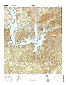 Medina Lake 2016 topographic map thumbnail