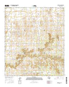 Mertzon SW 2016 topographic map thumbnail