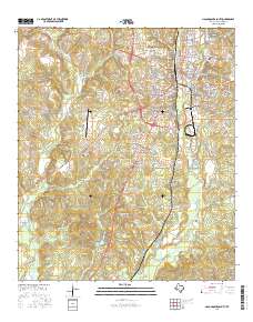 Nacogdoches South 2016 topographic map thumbnail