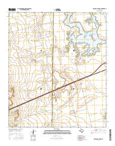 Natural Dam Lake 2016 topographic map thumbnail