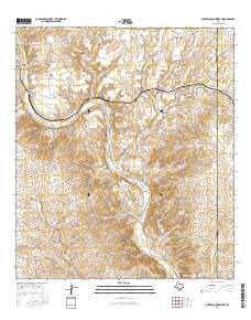 Lozier Canyon North 2016 topographic map thumbnail