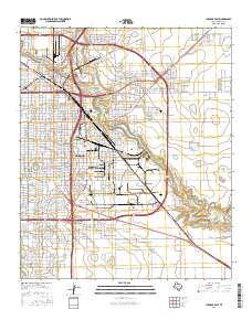 Lubbock East 2016 topographic map thumbnail