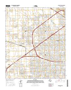 Lubbock West 2016 topographic map thumbnail