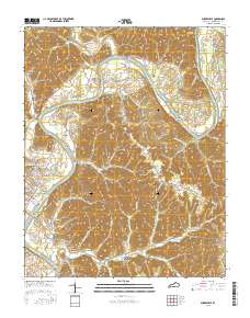 Burkesville 2016 topographic map thumbnail