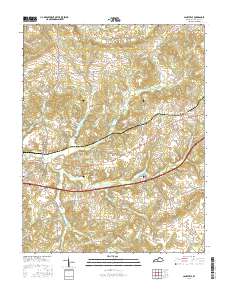 Caneyville 2016 topographic map thumbnail