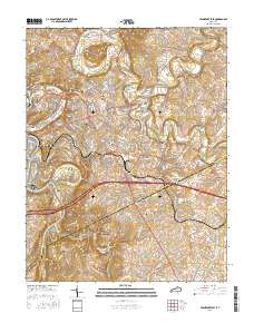 Frankfort East 2016 topographic map thumbnail