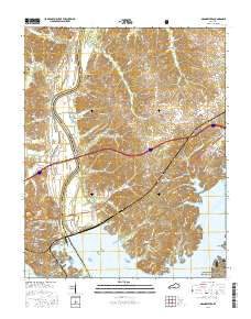 Grand Rivers 2016 topographic map thumbnail