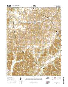 Hustonville 2016 topographic map thumbnail