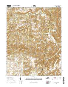 Honey Grove 2016 topographic map thumbnail
