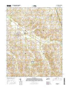 La Center 2016 topographic map thumbnail