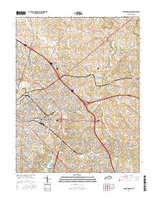 Lexington East 2016 topographic map thumbnail