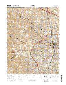 Lexington West 2016 topographic map thumbnail
