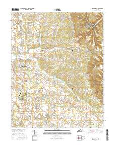 Hodgenville 2016 topographic map thumbnail
