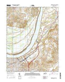 Owensboro East 2016 topographic map thumbnail