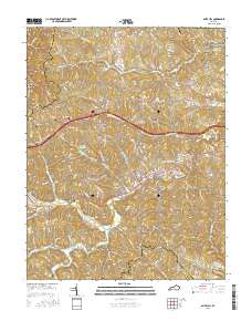 Olive Hill 2016 topographic map thumbnail