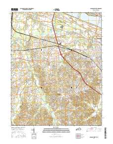 Paducah West 2016 topographic map thumbnail