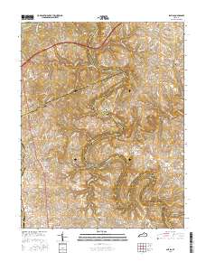Salvisa 2016 topographic map thumbnail