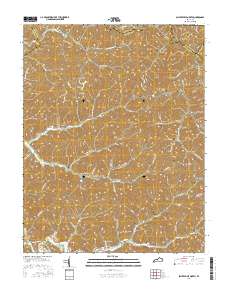 Salyersville North 2016 topographic map thumbnail