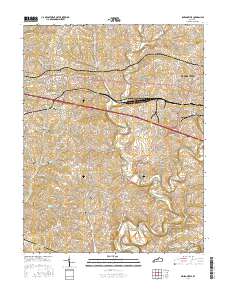 Simpsonville 2016 topographic map thumbnail